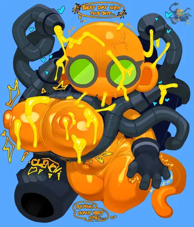 Glue gunner - artwork by goatboydraws