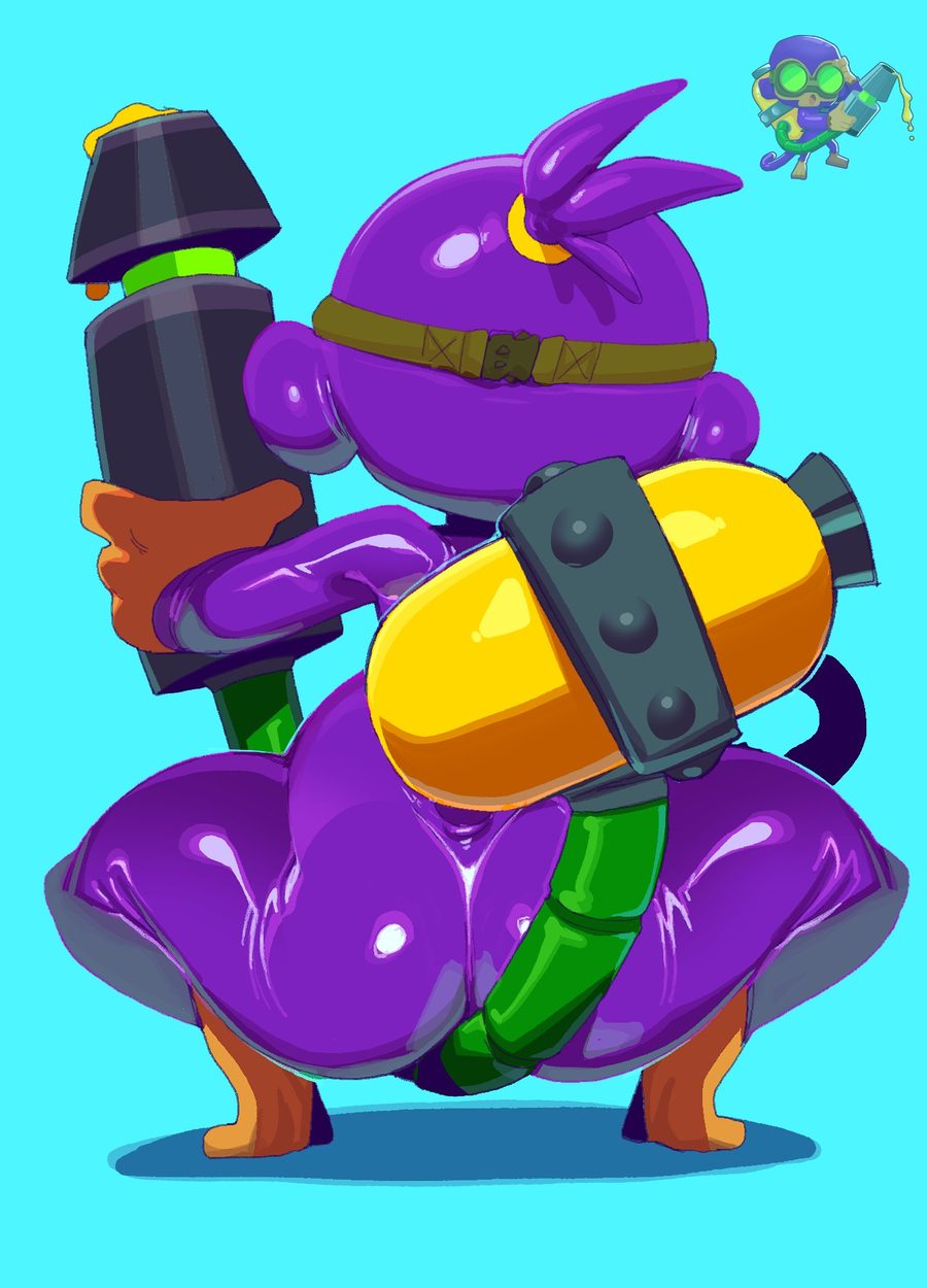 Glue gunner - artwork by goatboydraws