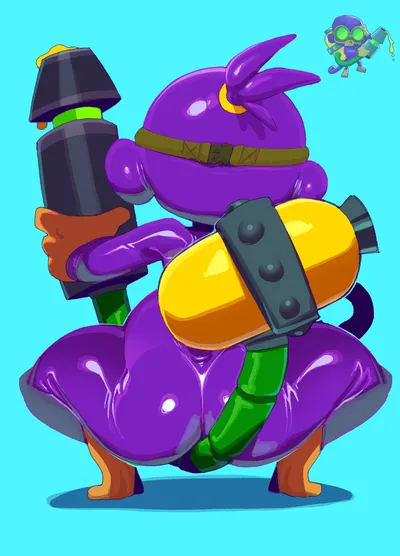 Glue gunner - artwork by goatboydraws