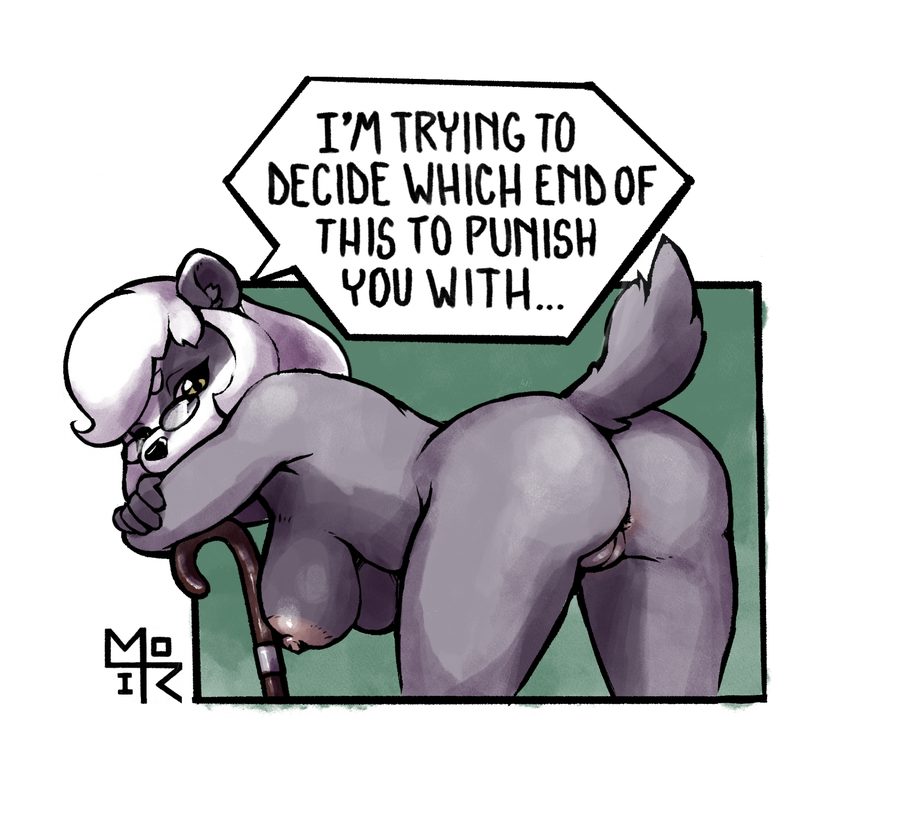 Anthro, anus - artwork by mouseofillrepute
