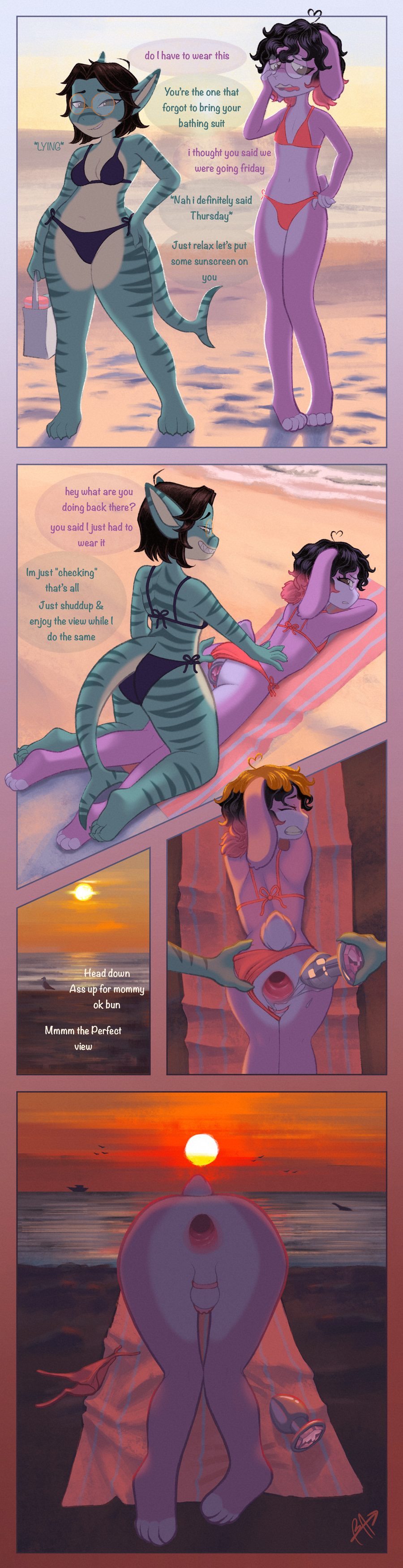 Anthro, anus - artwork by bonnieazle