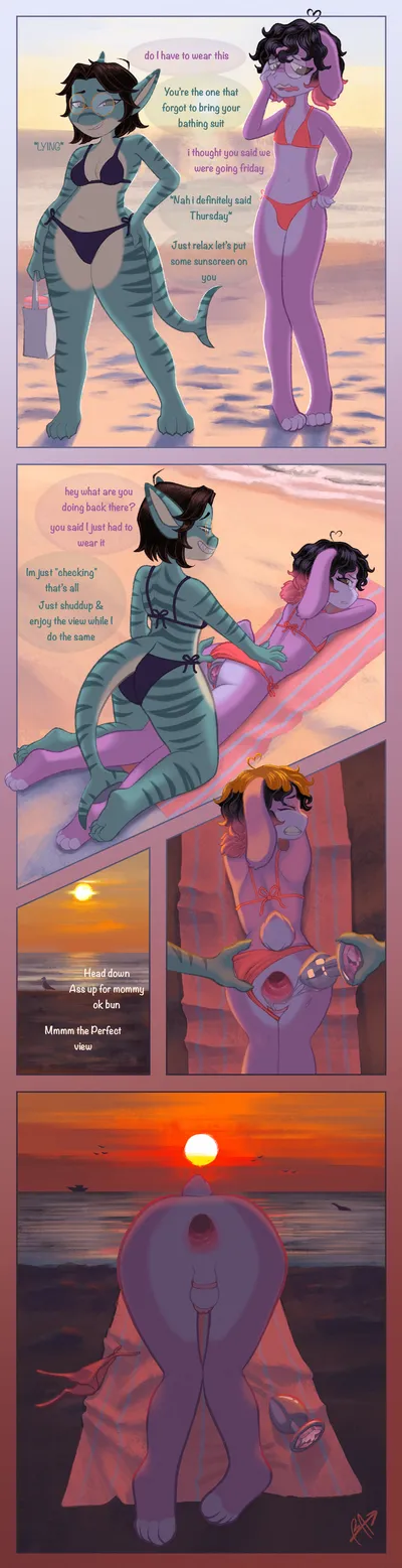 Anthro, anus - artwork by bonnieazle