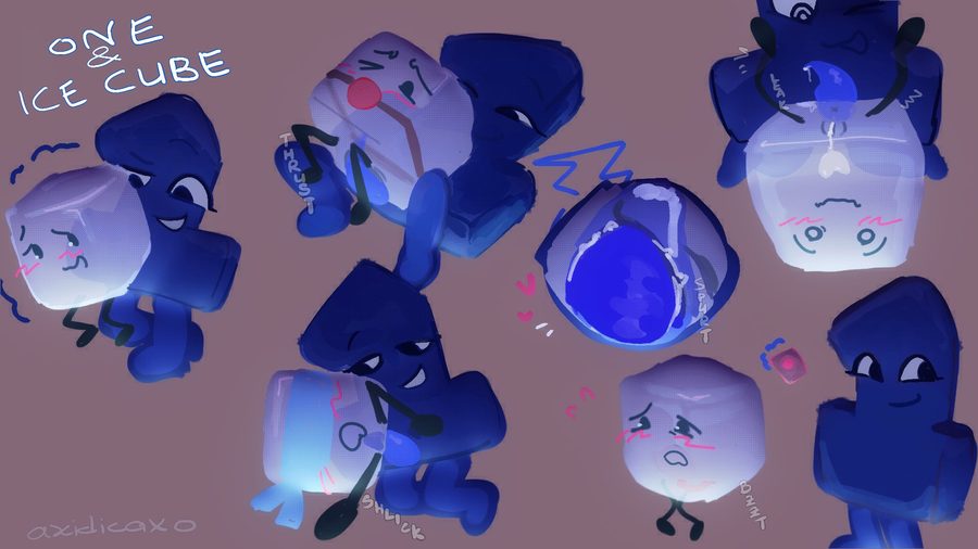 Ice cube (bfdi) - artwork by Ncrujchnn