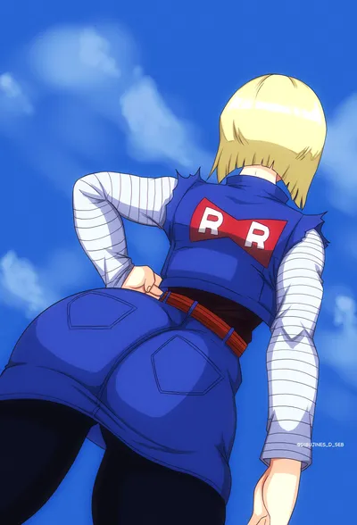 Android 18 - artwork by dibujines d seb