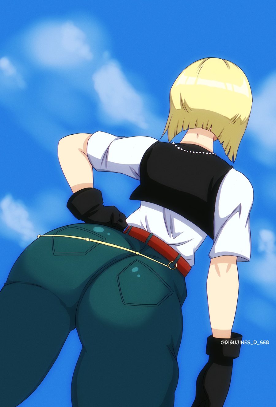 Android 18 - artwork by dibujines d seb