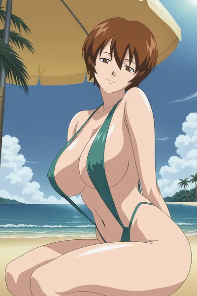 Toyohara rena - artwork by digitalwaifugallery