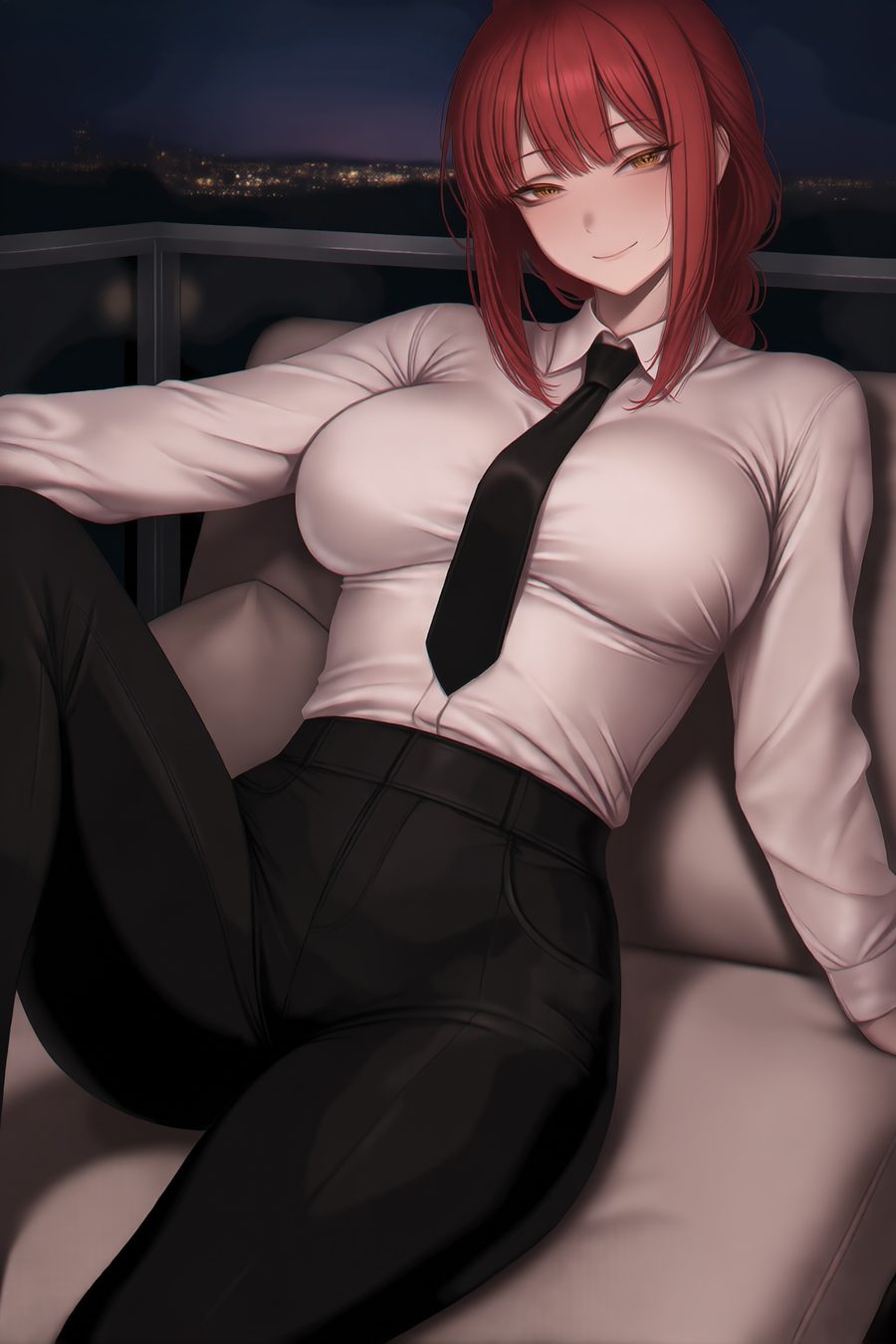 Makima (chainsaw man) - artwork by aiwaifuhub