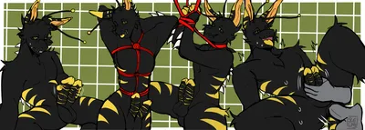 2 penises, alien - artwork by bot