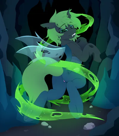 Changeling (mlp) - artwork by bot