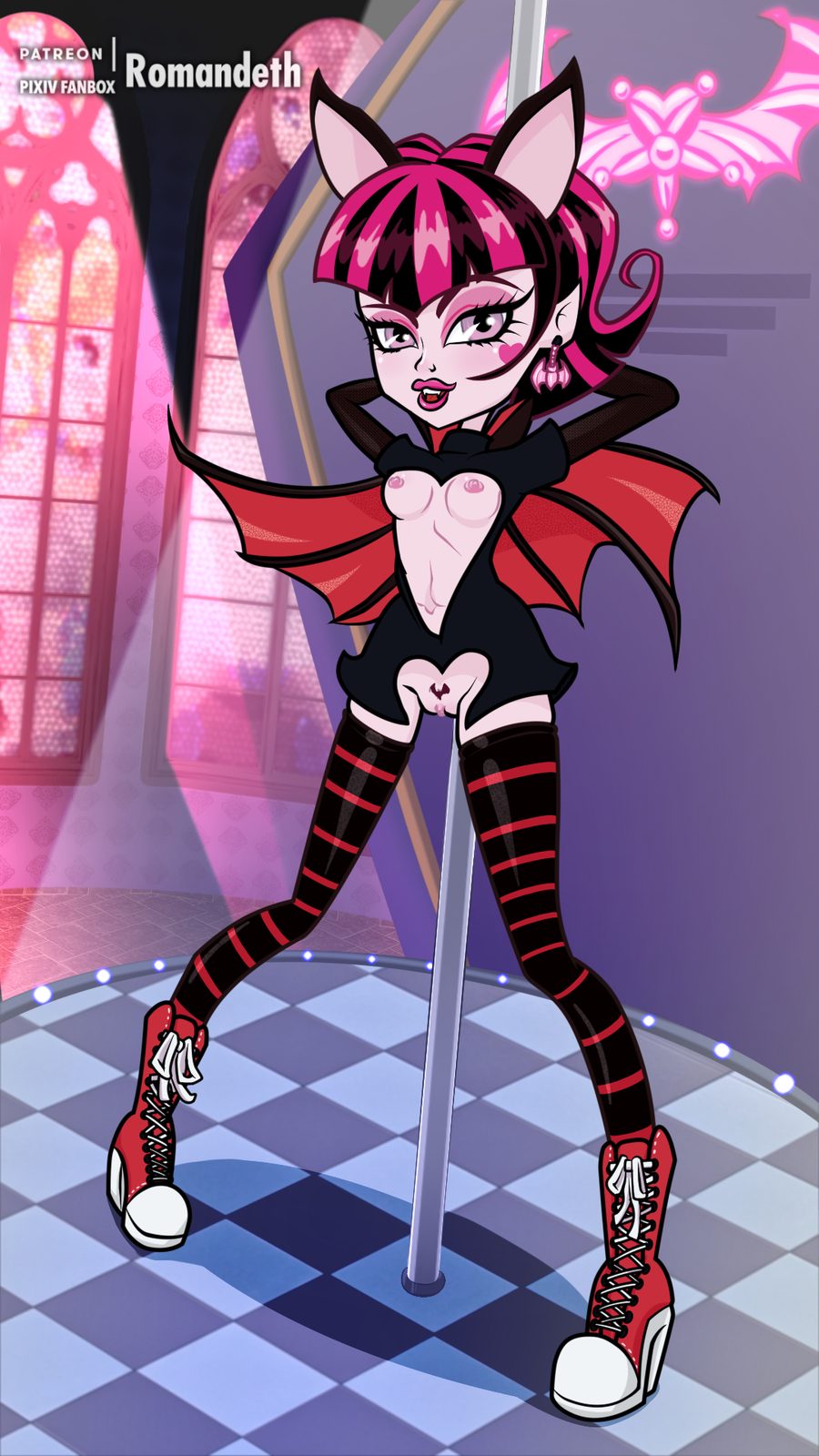Draculaura - artwork by romandeth