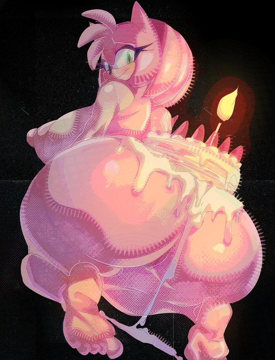 Amy rose - artwork by fleshpie669