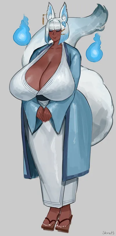 Esunami (bakeneko) - artwork by skrats