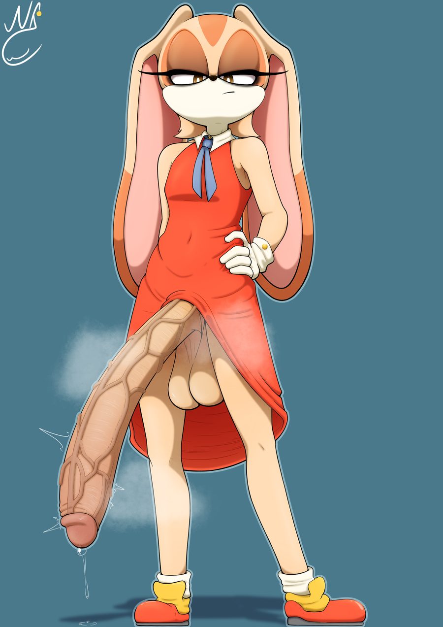 Cream the rabbit - artwork by nekojaanai
