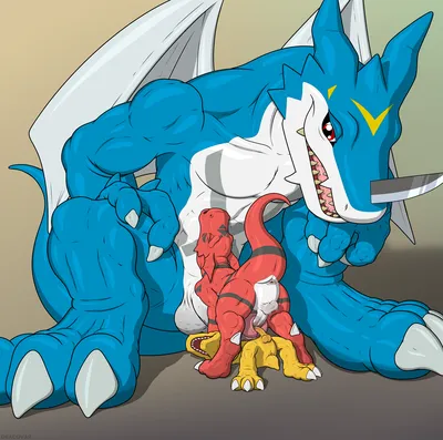 Agumon - artwork by dracovar valeford