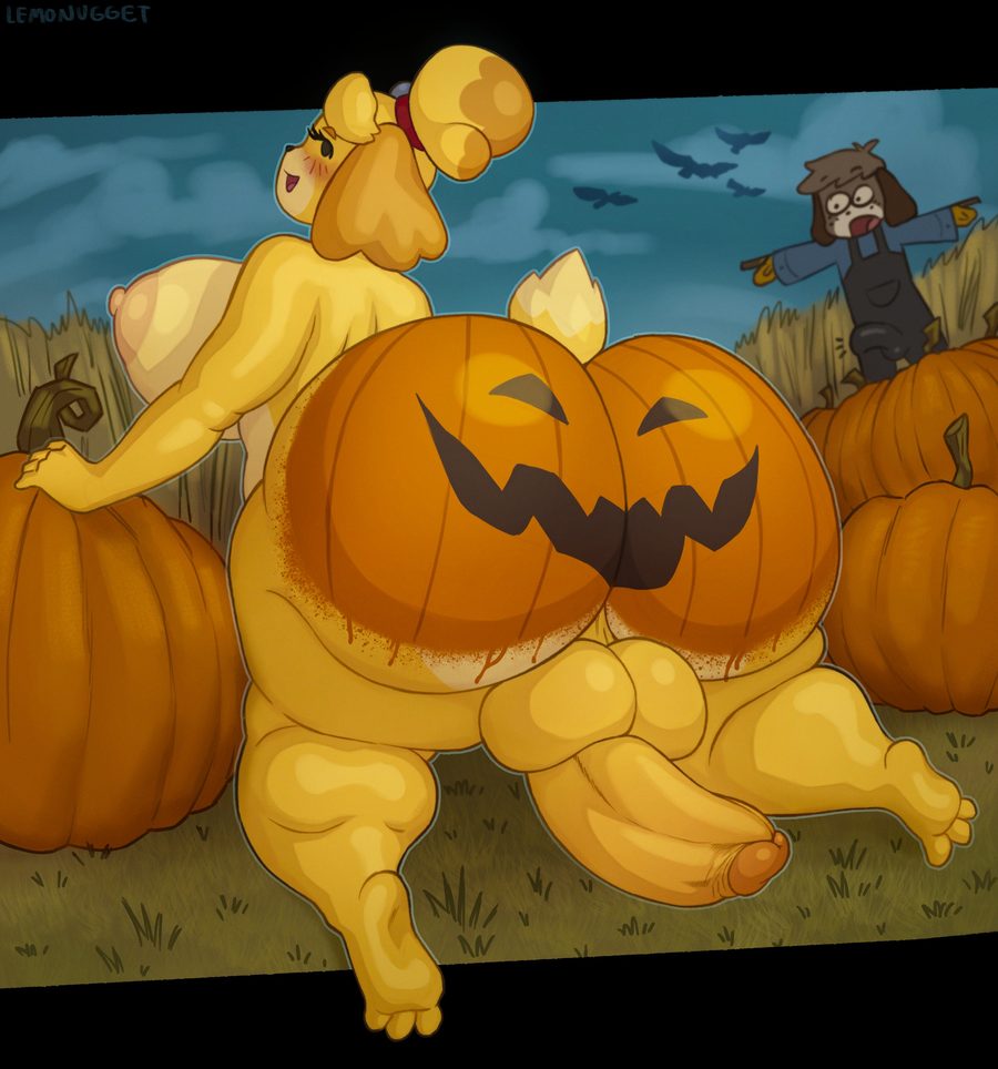 Digby (animal crossing) - artwork by lemonugget