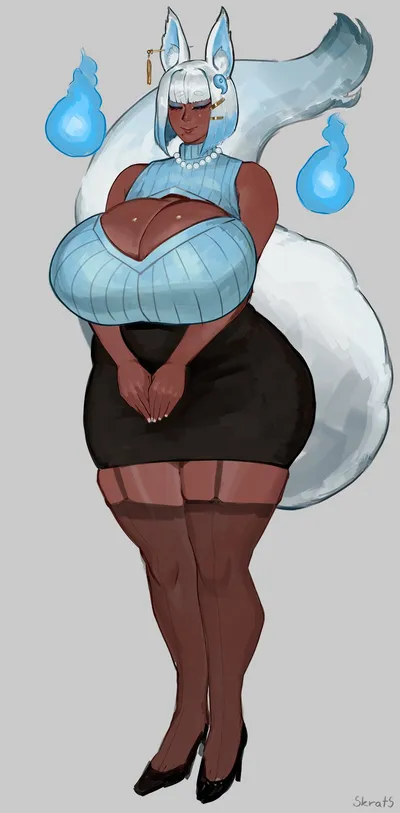 Esunami (bakeneko) - artwork by skrats