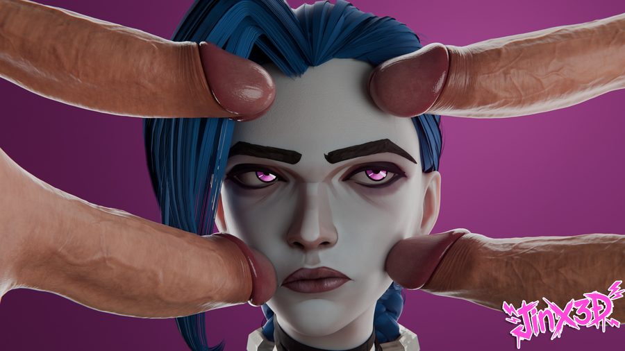 Jinx (arcane) - artwork by jinx3dnsfw