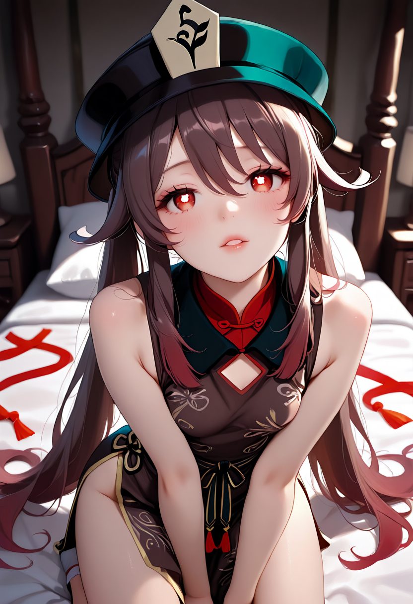 Hu tao (genshin impact) - artwork by LorelaiX