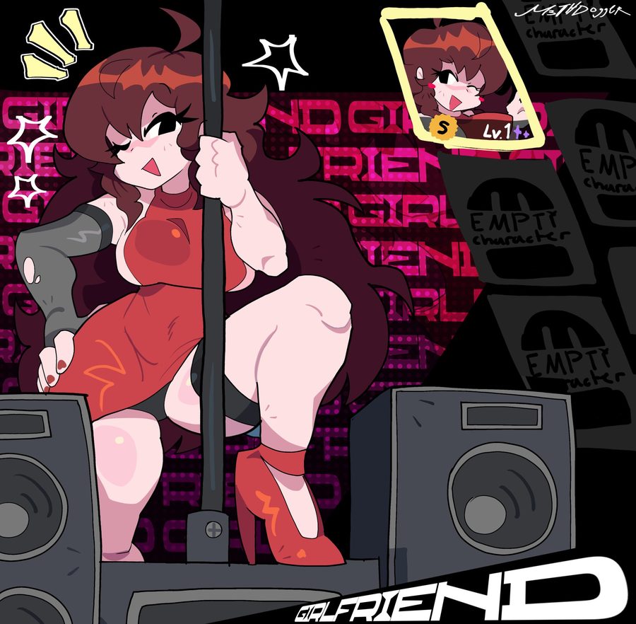 Girlfriend (friday night funkin) - artwork by Aka_someone