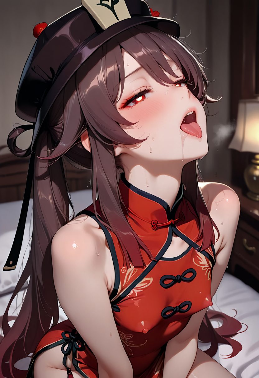 Hu tao (genshin impact) - artwork by LorelaiX