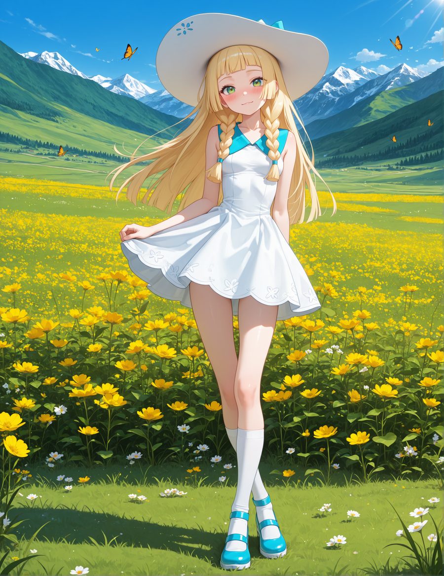 Lillie (pokemon) - artwork by goblinkingred