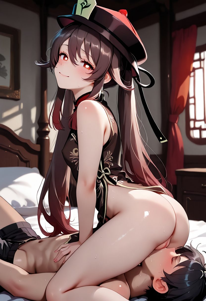 Hu tao (genshin impact) - artwork by LorelaiX