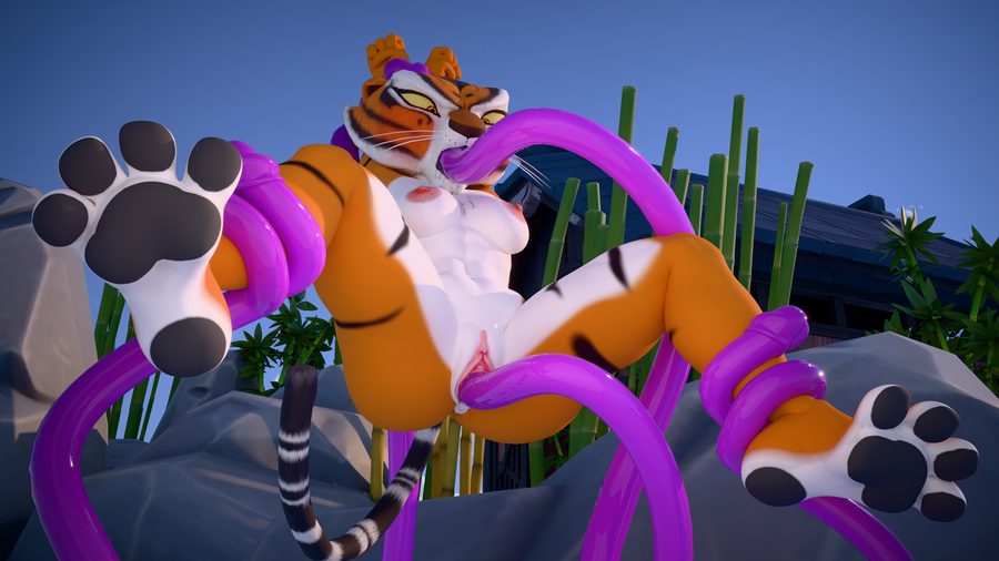 Master tigress - artwork by twintails3d
