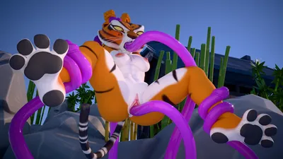 Master tigress - artwork by twintails3d