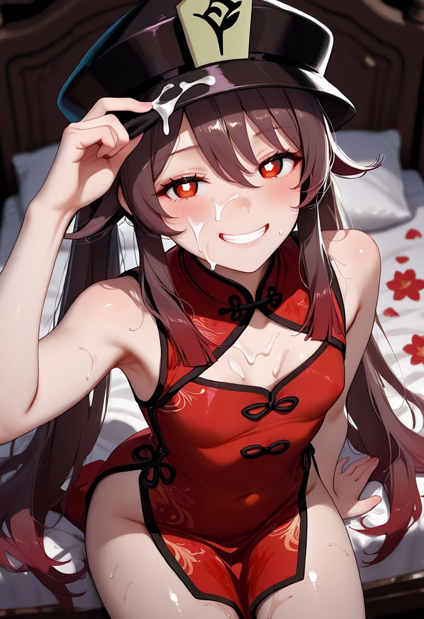 Hu tao (genshin impact) - artwork by LorelaiX