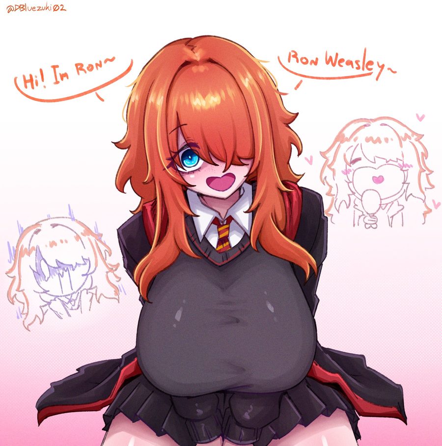 Ron weasley - artwork by deathzumiyabluezuki