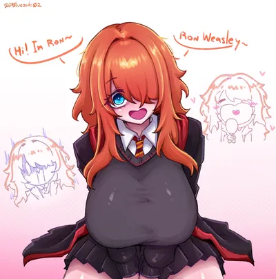 Ron weasley - artwork by deathzumiyabluezuki