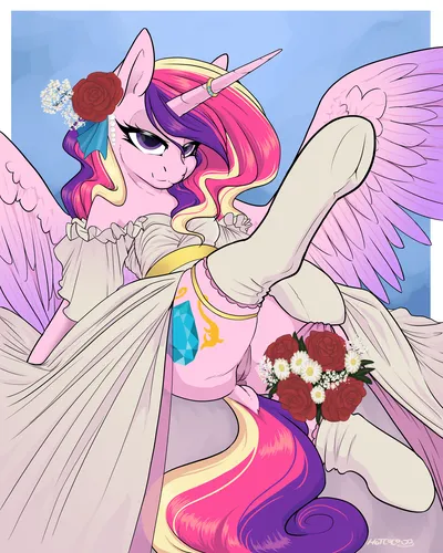 Princess cadance (mlp) - artwork by hotcocopon