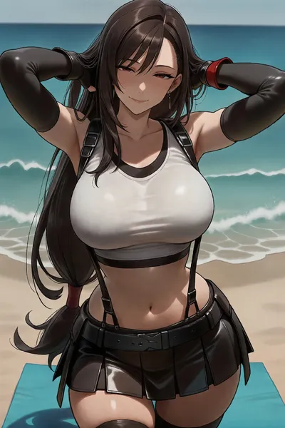 Tifa lockhart - artwork by OppaiOasis