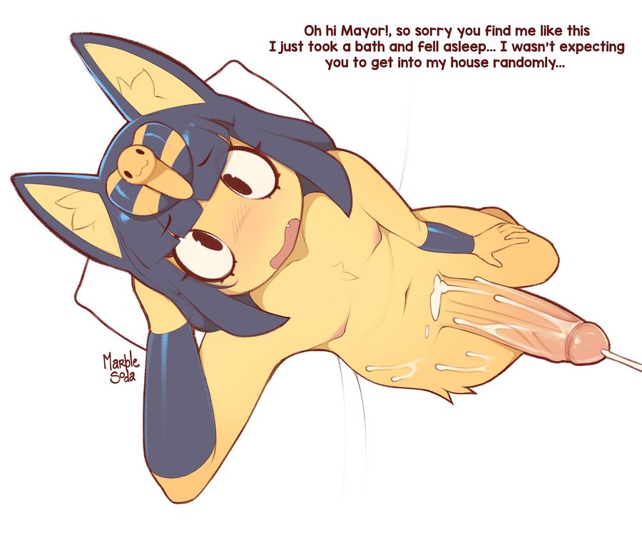 Ankha (animal crossing) - artwork by marblesoda