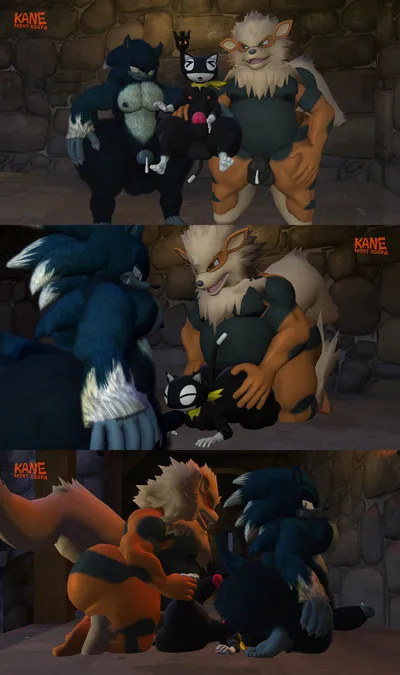Arcanine - artwork by bot