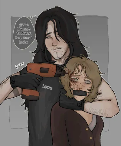 Blonde hair, drill - artwork by Wizardude