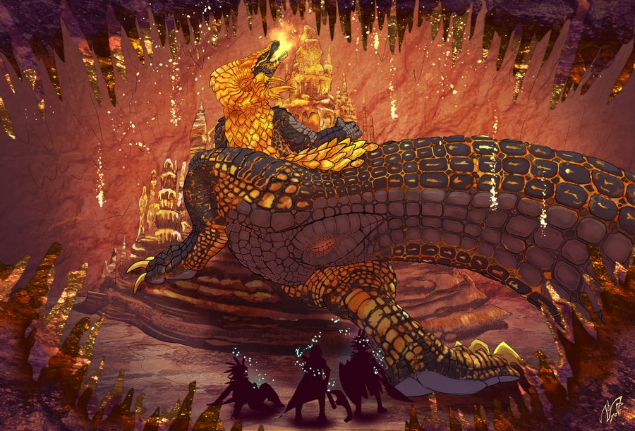 Kulve taroth - artwork by bot