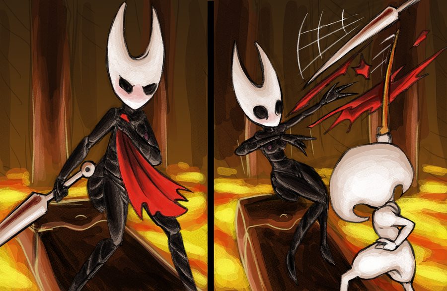 Hornet (hollow knight) - artwork by lonelyworld