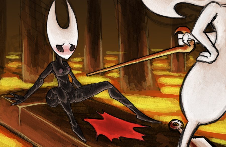 Hornet (hollow knight) - artwork by lonelyworld