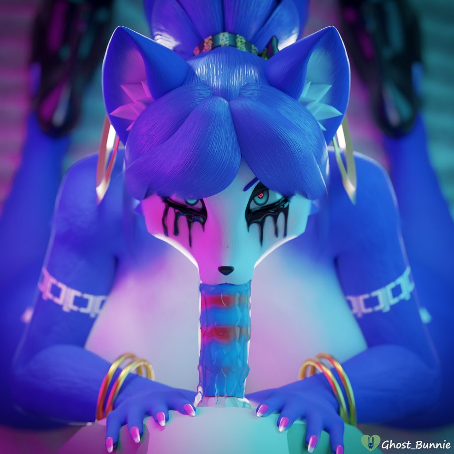 Krystal (star fox) - artwork by Getsuuga