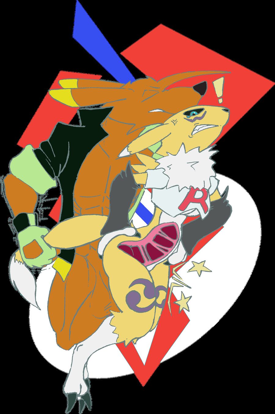 Digimon (species) - artwork by chaoshetra