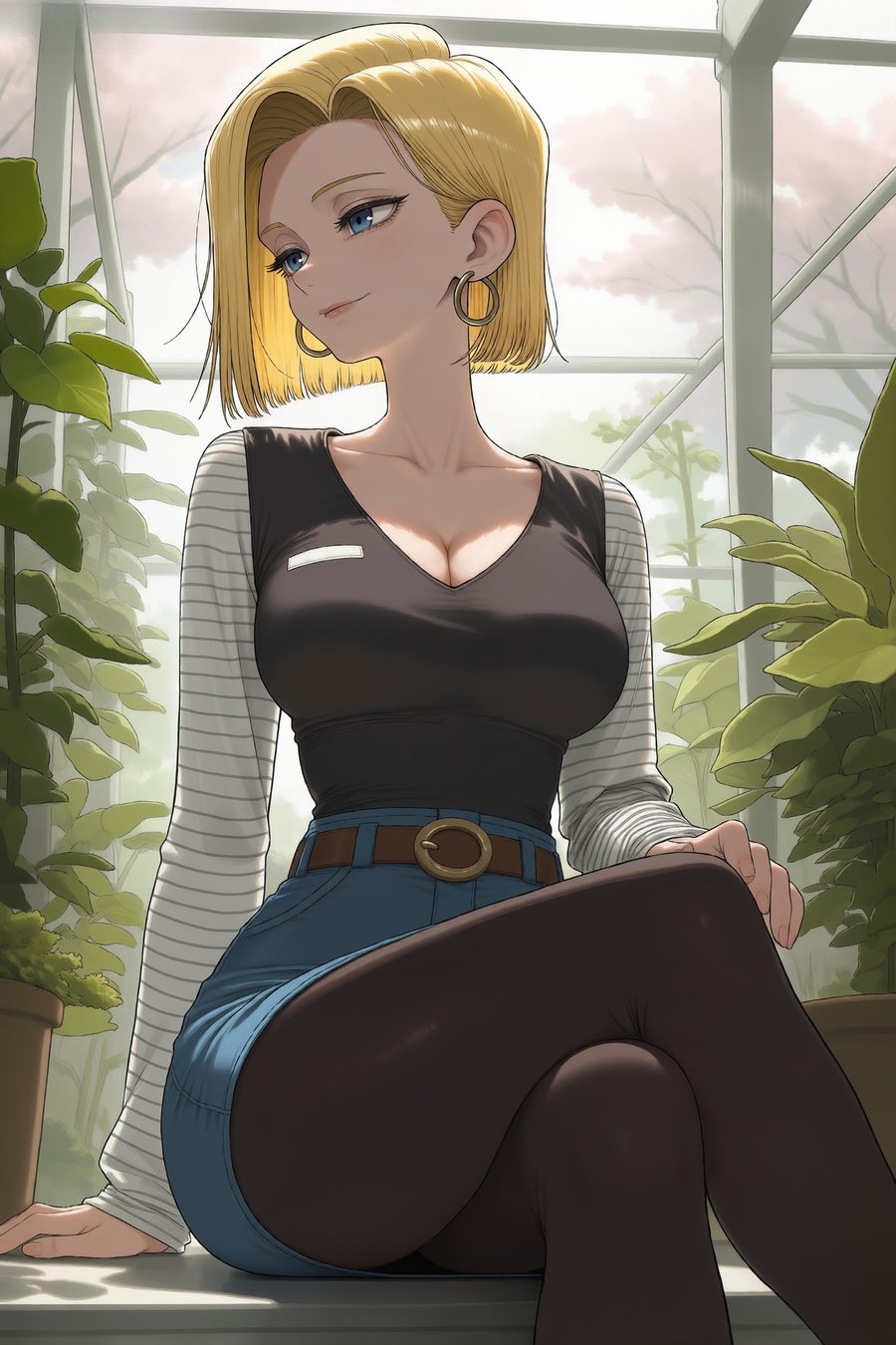 Android 18 - artwork by waifuempire