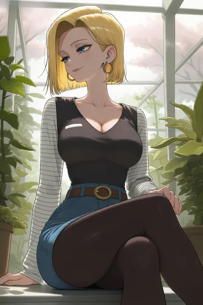 Android 18 - artwork by waifuempire