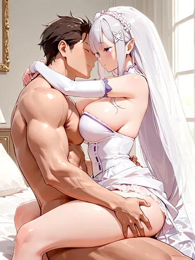 1boy, 1girl - artwork by odysseyai