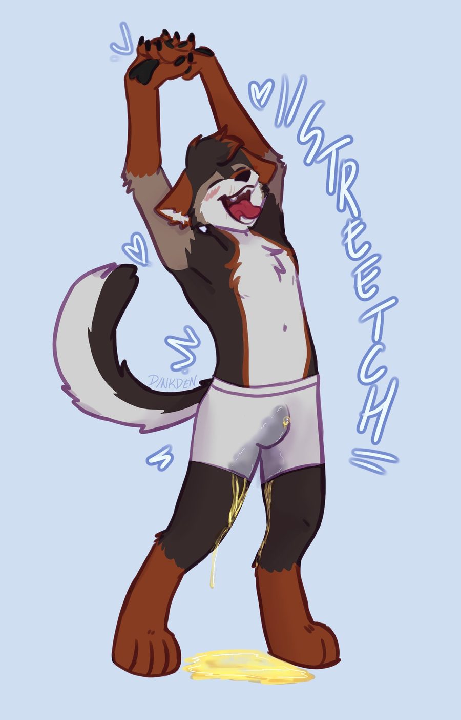 Anthro, barefoot - artwork by dinkden