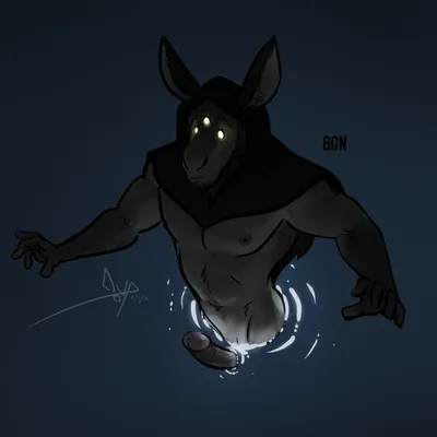 3 eyes, anthro - artwork by bgn