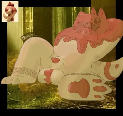 Animal genitalia, anthro - artwork by bot