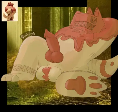 Animal genitalia, anthro - artwork by bot