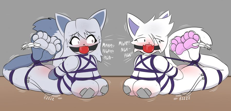 4 toes, ankles tied - artwork by lightbrewrealm