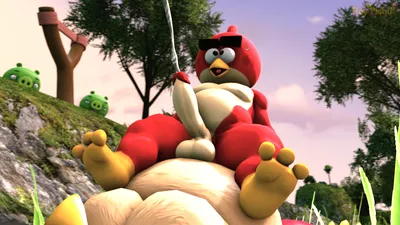 Pig (angry birds) - artwork by roythepichu